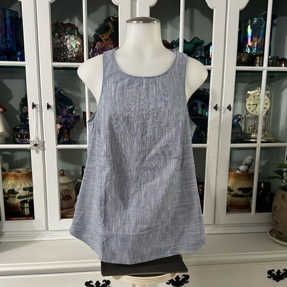 Banana Republic Poplin Zipper-back Tank Size 8 - Picture 1 of 9
